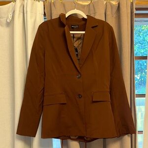 Brown Women's Blazer by Who What Wear